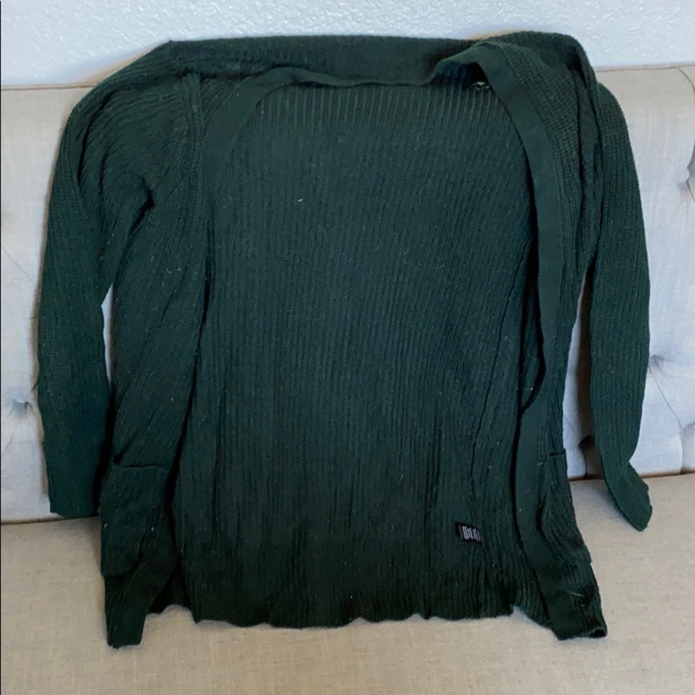 Forest green cardigan